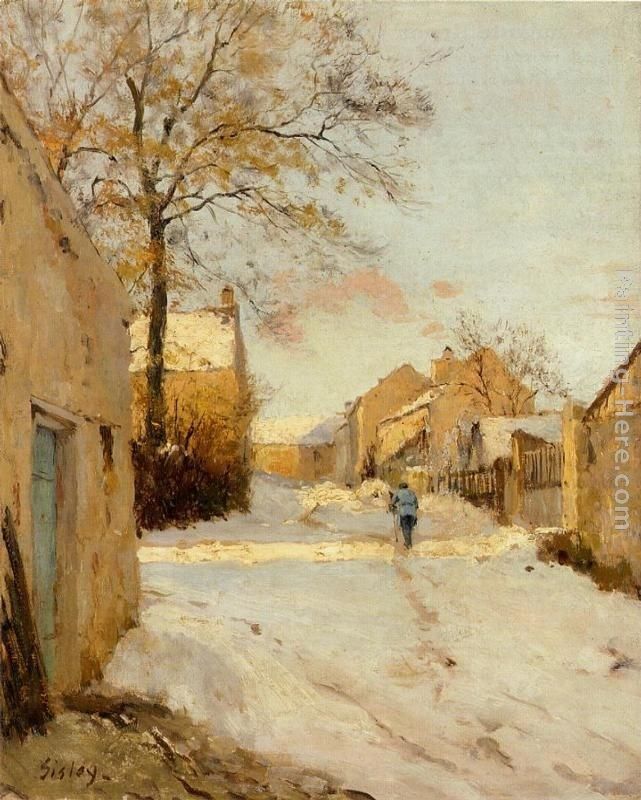 Alfred Sisley A Village Street in Winter